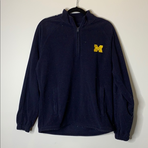 UNIVERSITY OF MICHIGAN FLEECE QUARTER ZIP - Picture 1 of 5